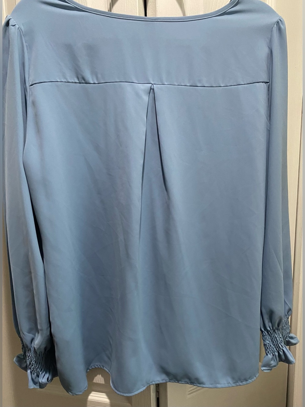 Women’s blue pullover blouse size L - Picture 2 of 6